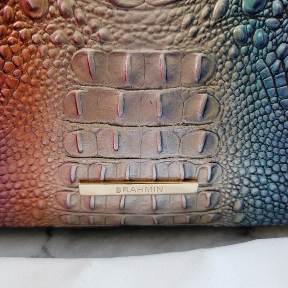 Brahmin Duxbury Satchel Summerlight Ombré Mini Melbourne Leather Purse - Picture 2 of 9